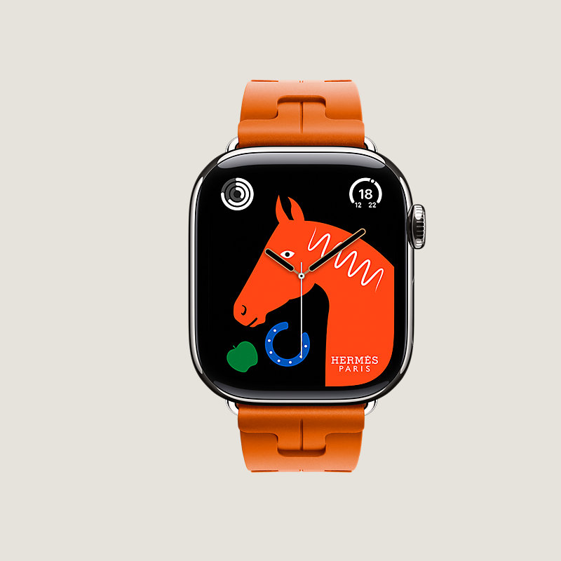 Series 10 ケース & Apple Watch Hermès シンプルトゥール 《キリム》 ディプロイアントバックル 42 mm |  Hermès - エルメス-公式サイト